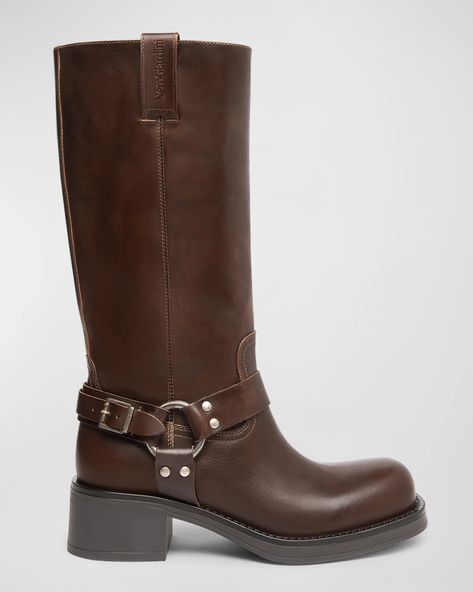 LONG BROWN BOOT NEROGIARDINI Fabiani Women s Designer Clothing