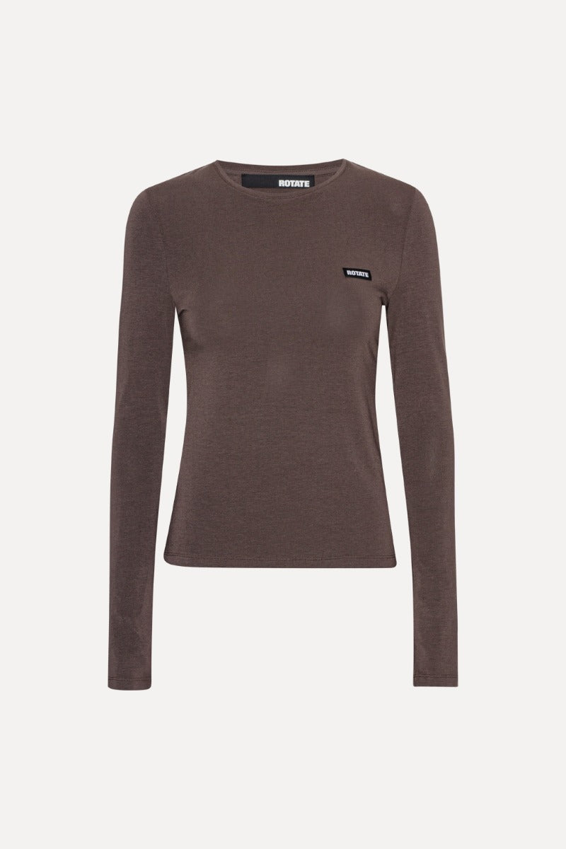 LONG SLEEVE TEE CHOCOLATE BROWN - ROTATE