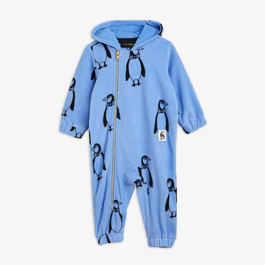 PENGUIN FLEECE ONESIE BLUE - MINI RODINI