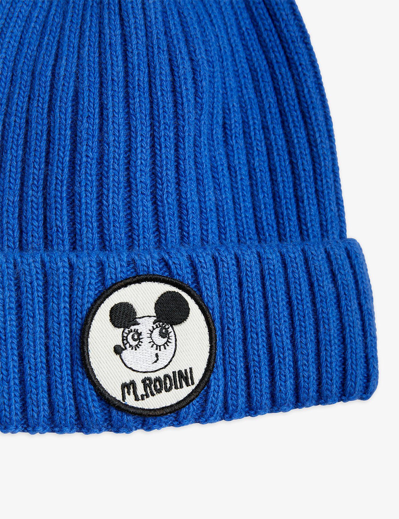 WOOL BEANIE BLUE-MINI RODINI