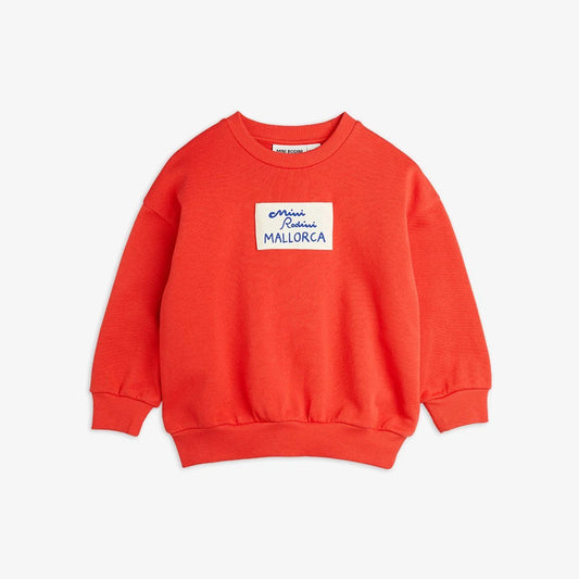 MALLORCA PATCH SWEATSHIRT RED - MINI RODINI