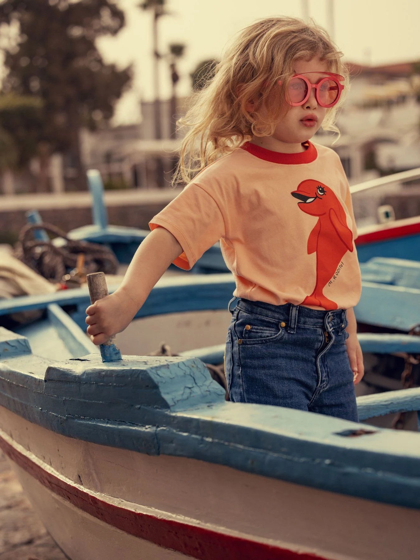 DOLPHIN SHORT SLEEVE TEE - MINI RODINI