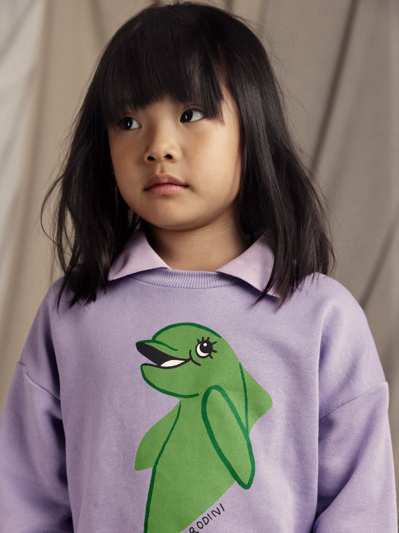 DOLPHIN SWEATSHIRT PURPLE MINI RODINI