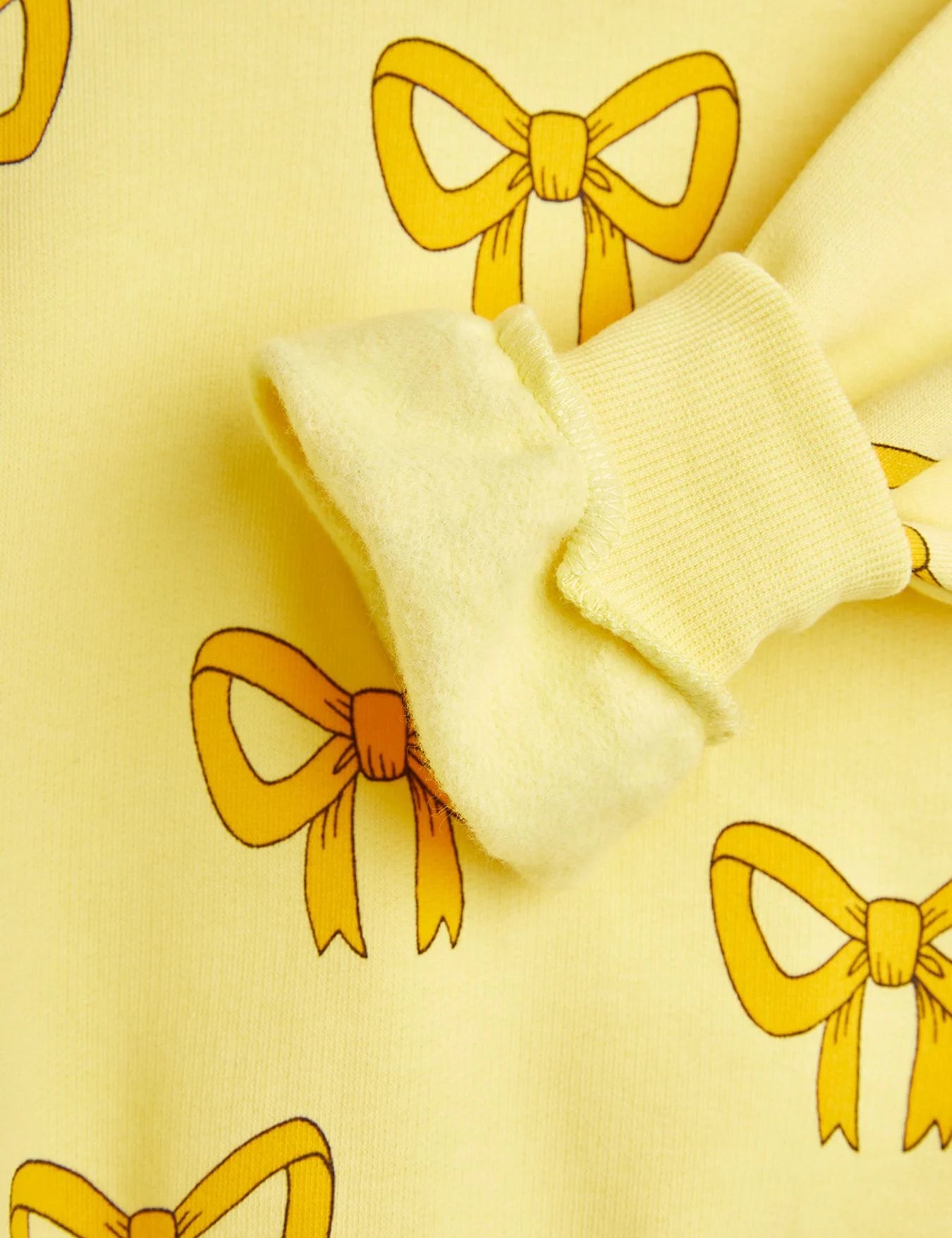 BOW SWEATSHIRT YELLOW - MINI RODINI