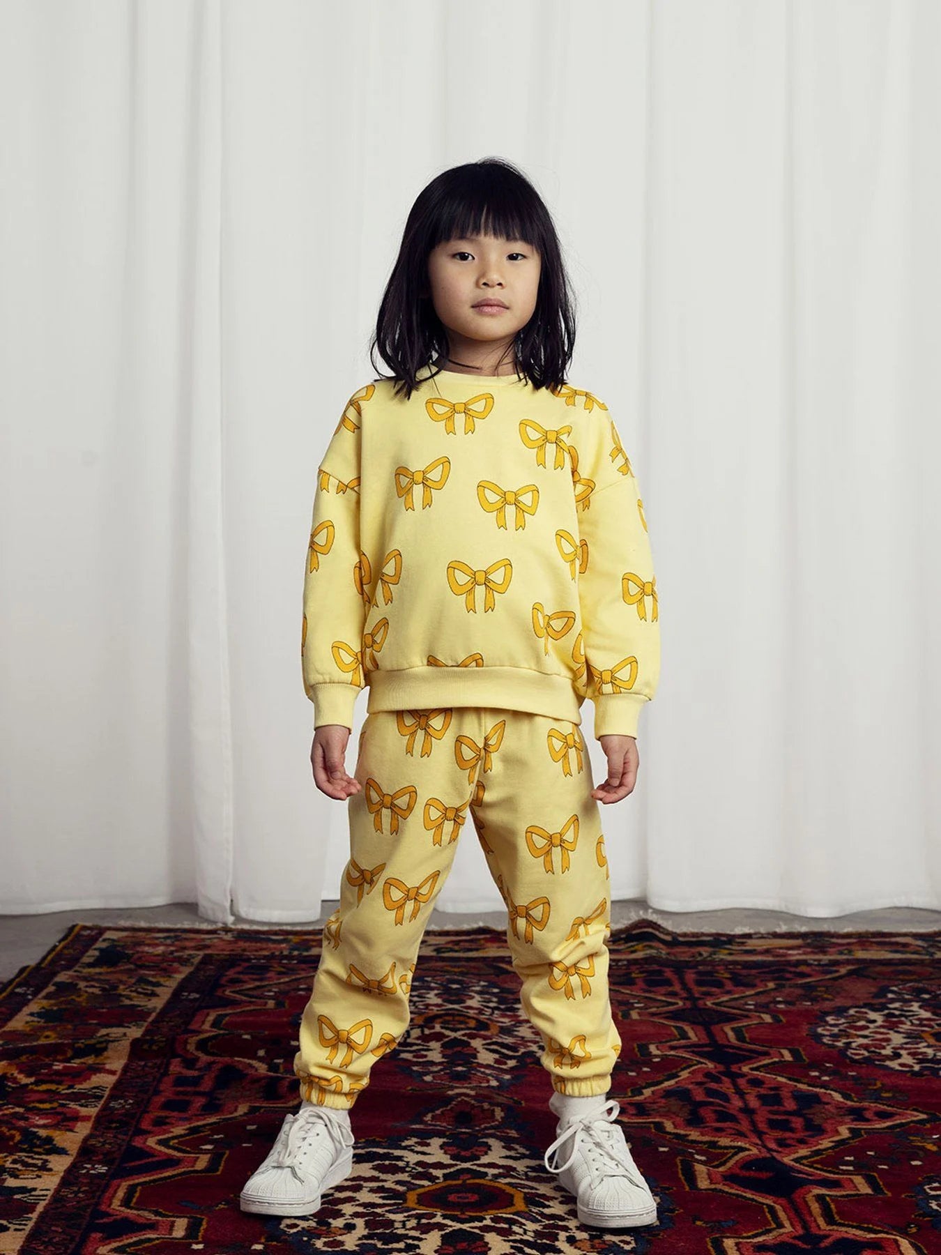 BOW SWEATSHIRT YELLOW - MINI RODINI