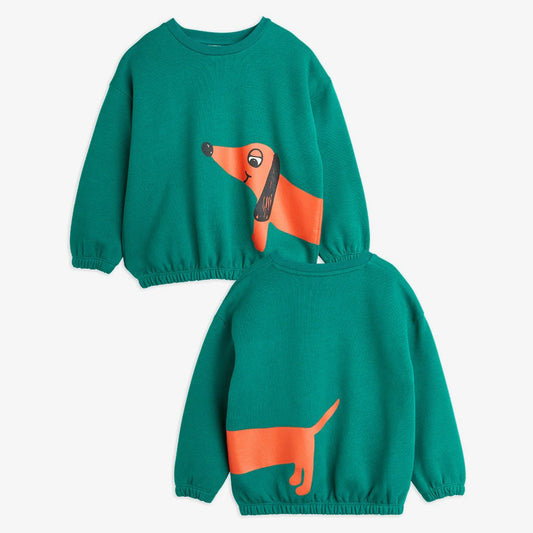 DOG SWEATSHIRT GREEN - MINI RODINI