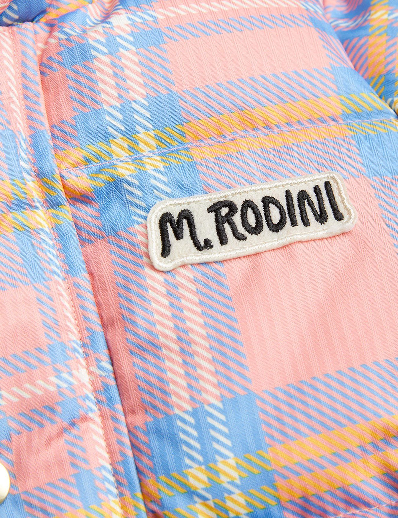 CHECK PUFFER JACKET - MINI RODINI