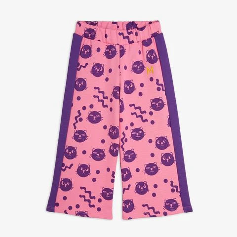 SQUIGGLY CATS SWEATPANTS - PINK - MINI RONDINI