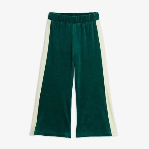 SAILOR VELOUR SWEATPANTS - GREEN - MINI RONDINI