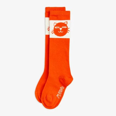 CATS KNEE HIGH SOCKS - RED - MINI RONDINI