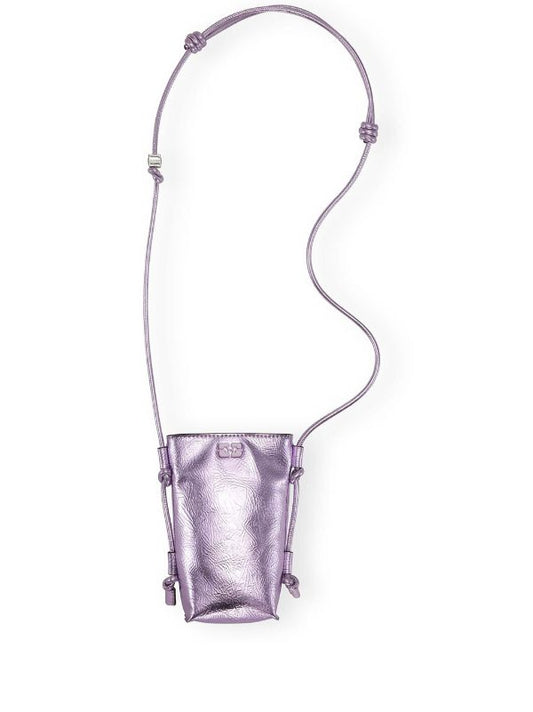 BOU SMALL CROSSBODY BAG PINK LAVENDER - GANNI