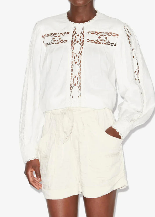 VALMIRA BLOUSE - WHITE - ISABEL MARANT