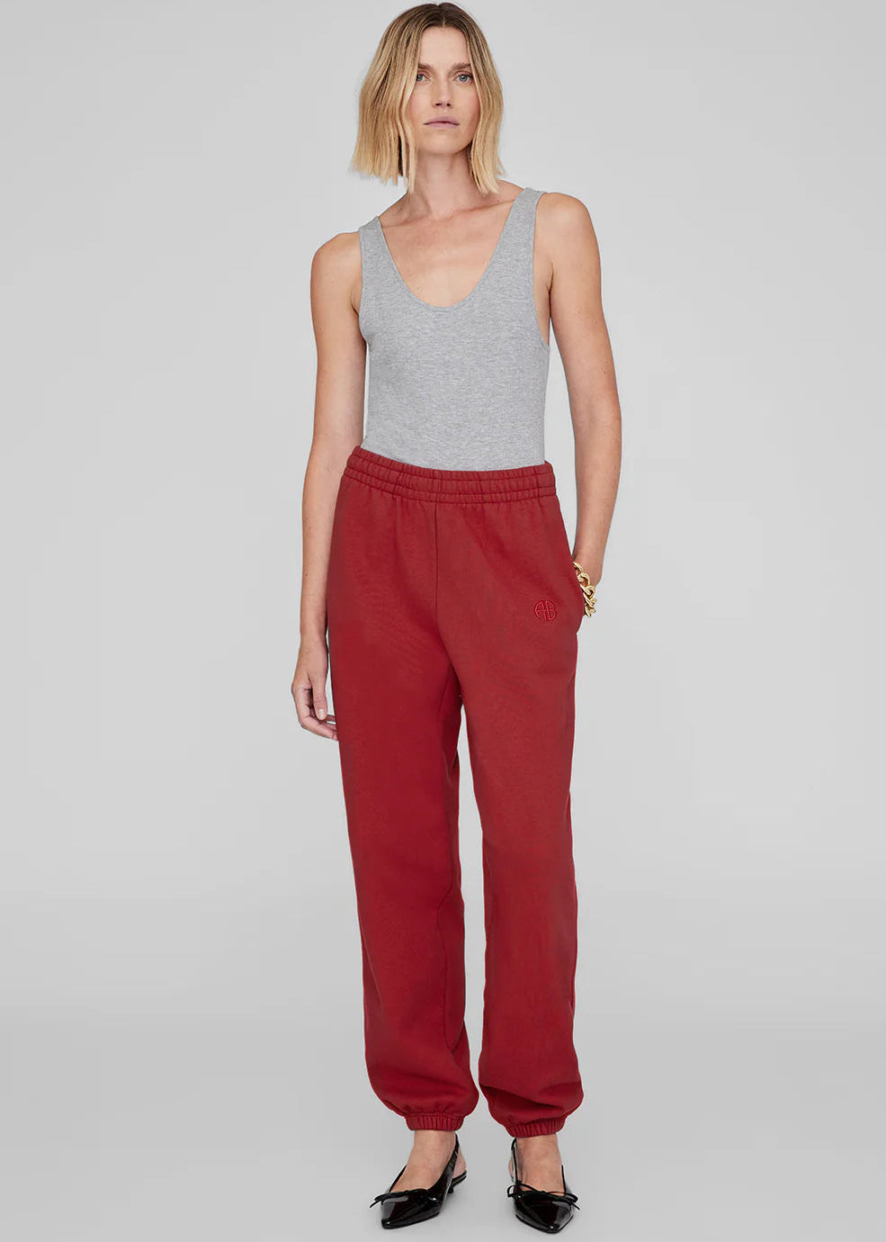 KARTER JOGGER WASHED RED - ANINE BING