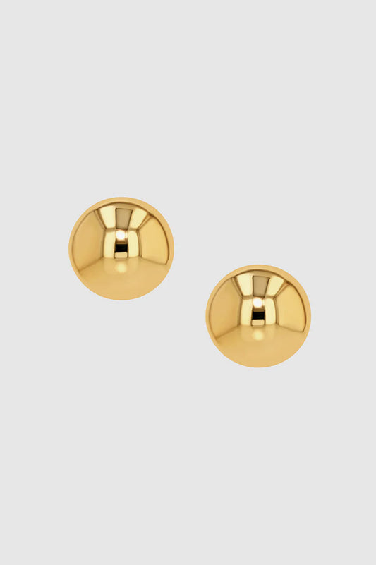 LARGE DOME EARRINGS GOLD - ANINE BING