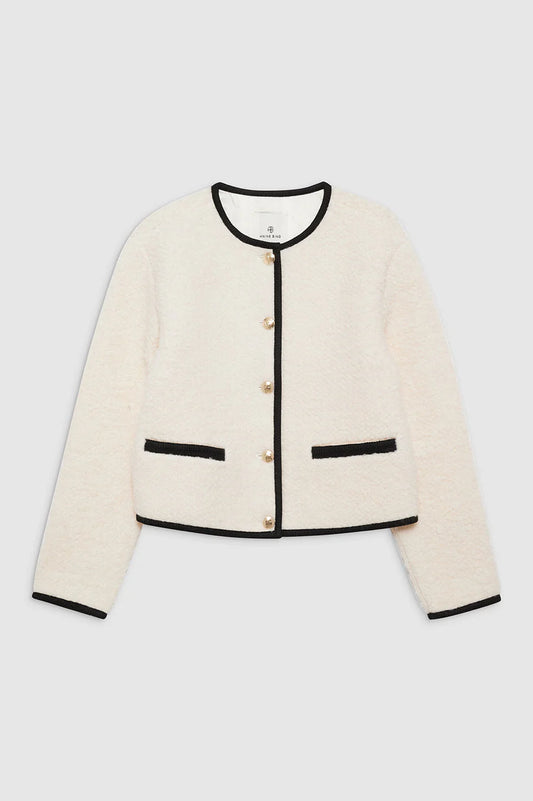 LOGAN JACKET IVORY - ANINE BING