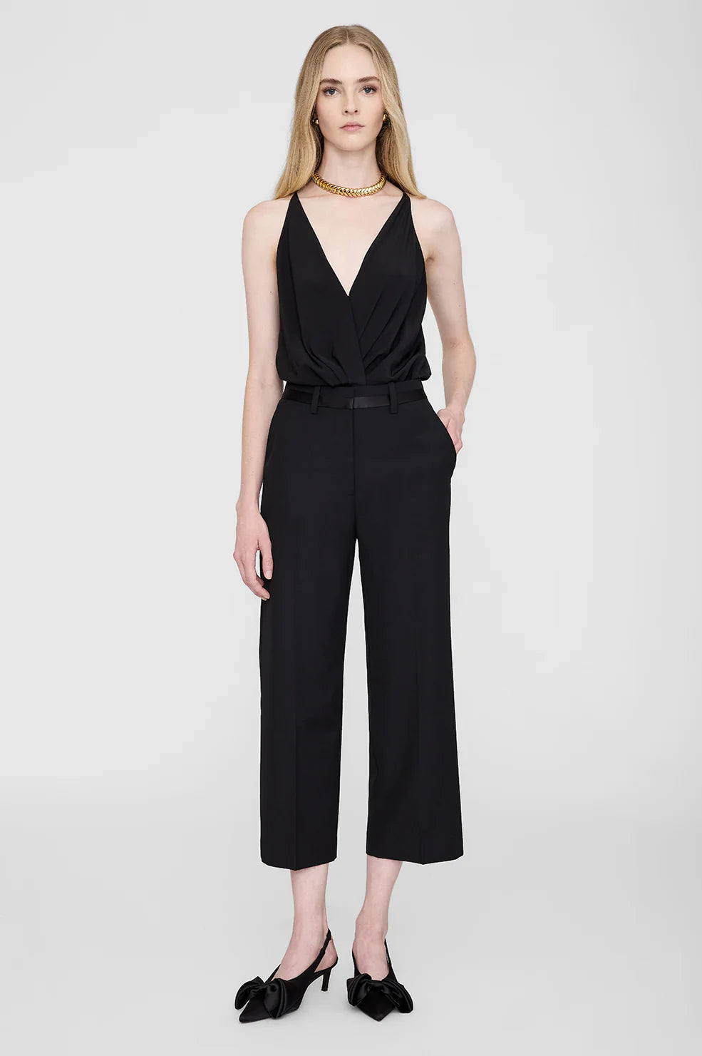 LOUISA TROUSERS BLACK - ANINE BING