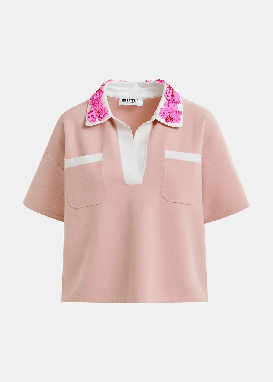 HOISEAU EMBROIDERED POLO - ESSENTIEL ANTWERP