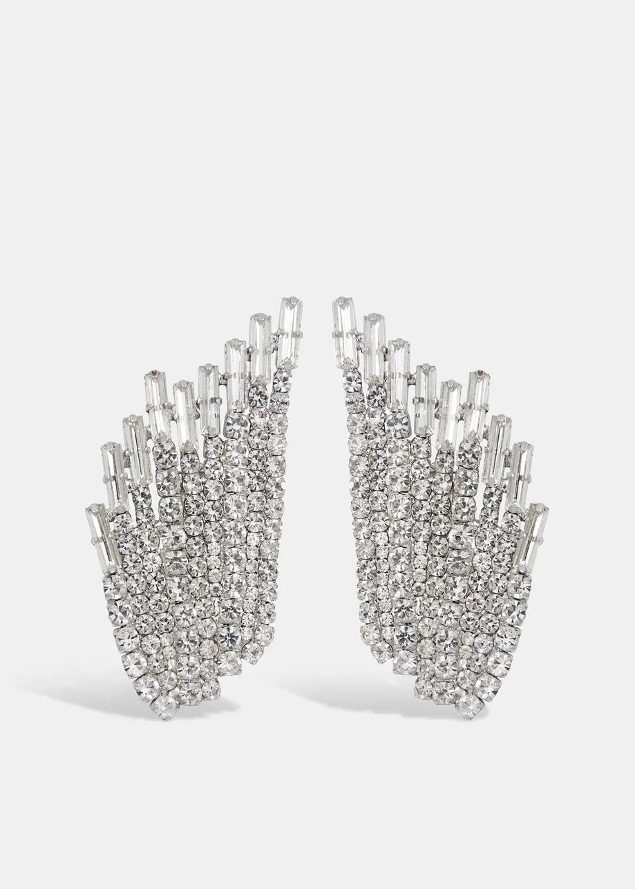 HUNDER RHINESTONE EARRINGS - ESSENTIEL ANTWERP