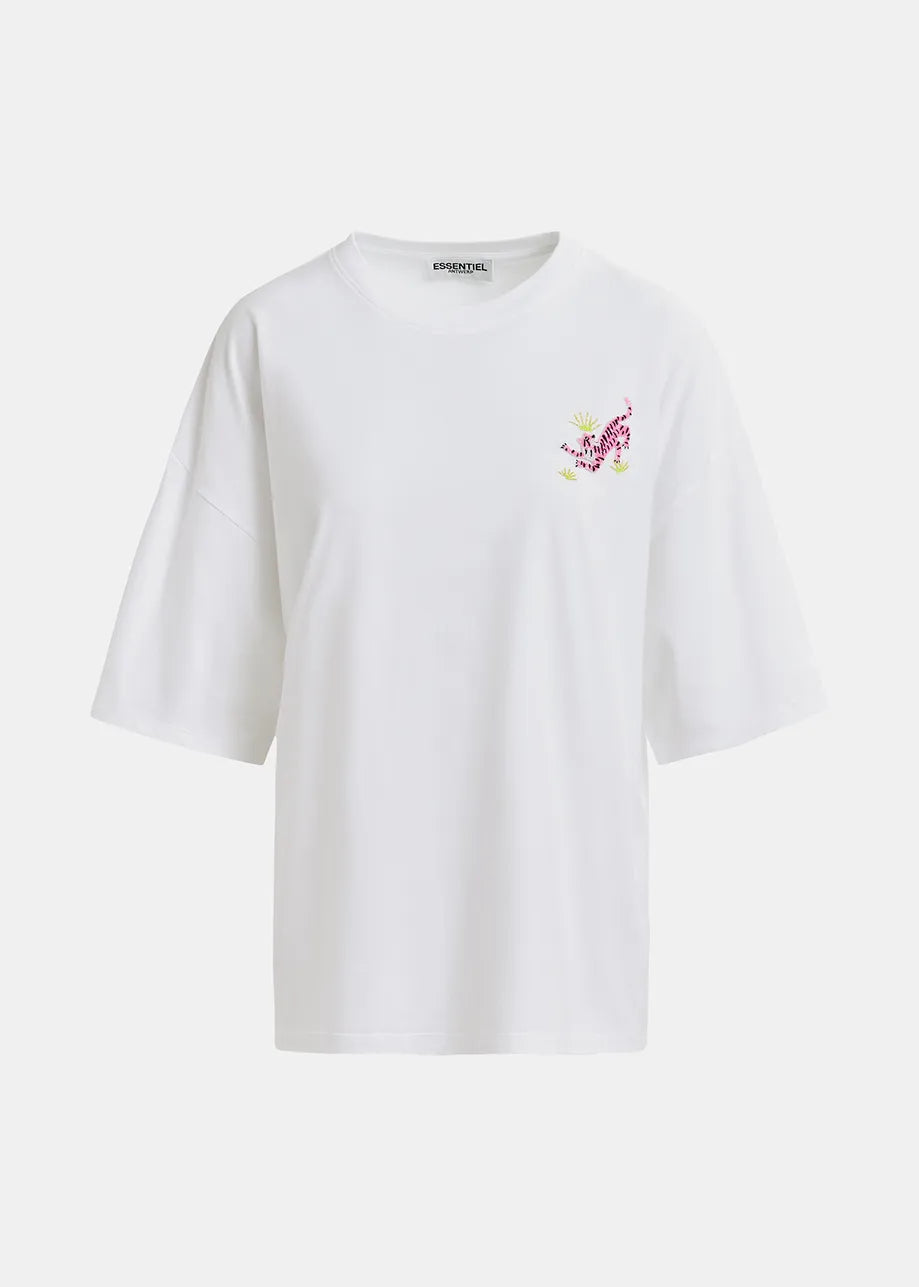 HUNGLE EMBROIDERED T-SHIRT - ESSENTIEL ANTWERP