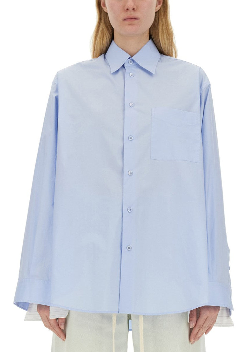 BLUE WHITE STRIPE SHIRT - MM6