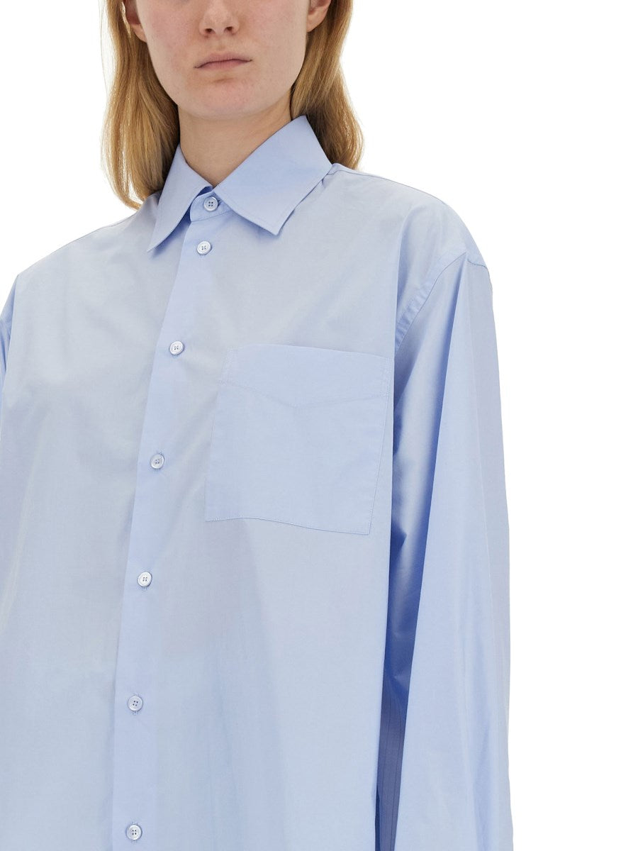 BLUE WHITE STRIPE SHIRT - MM6