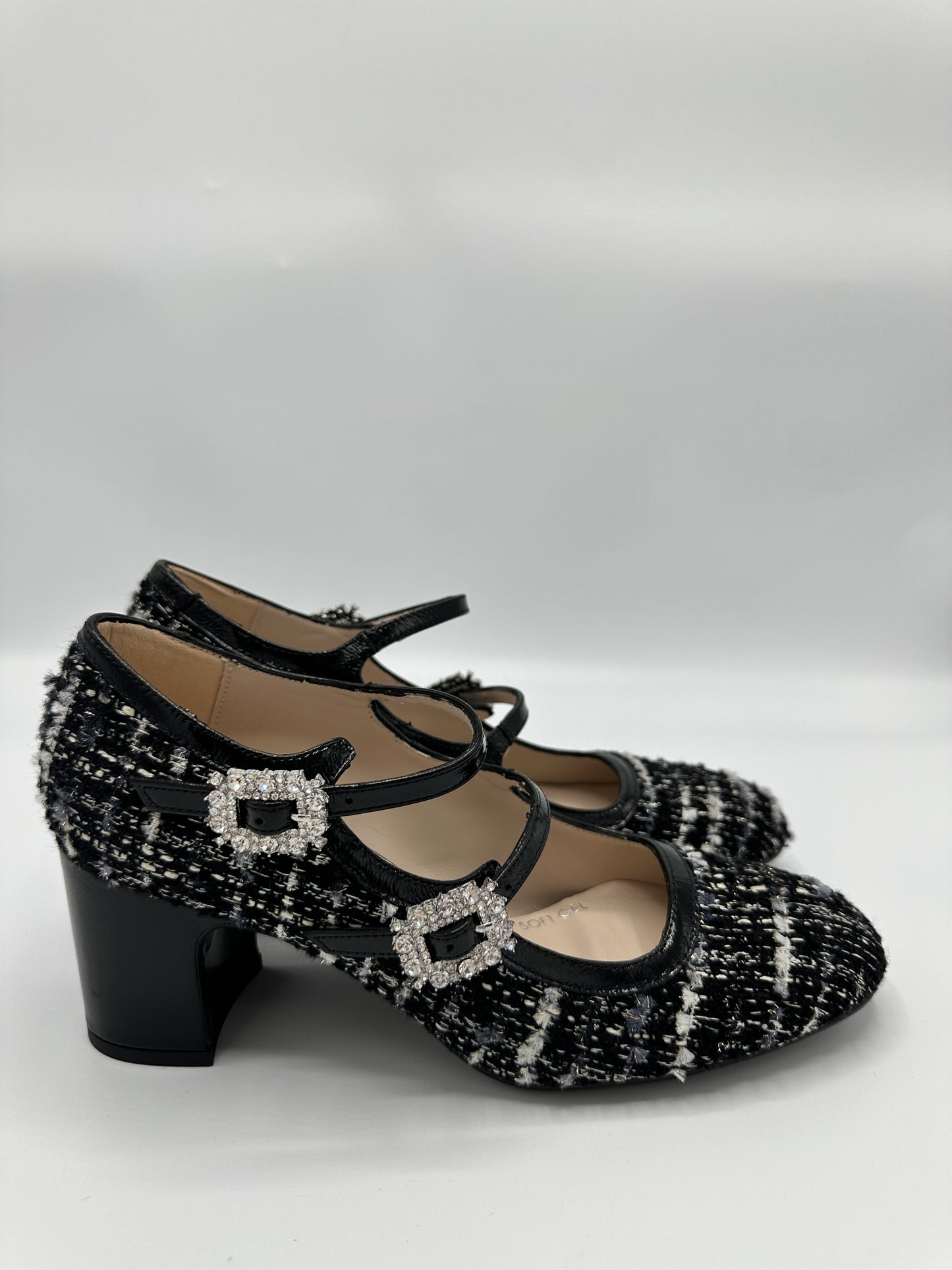 TWEED BLOCK HEEL SHOE - MARIAN