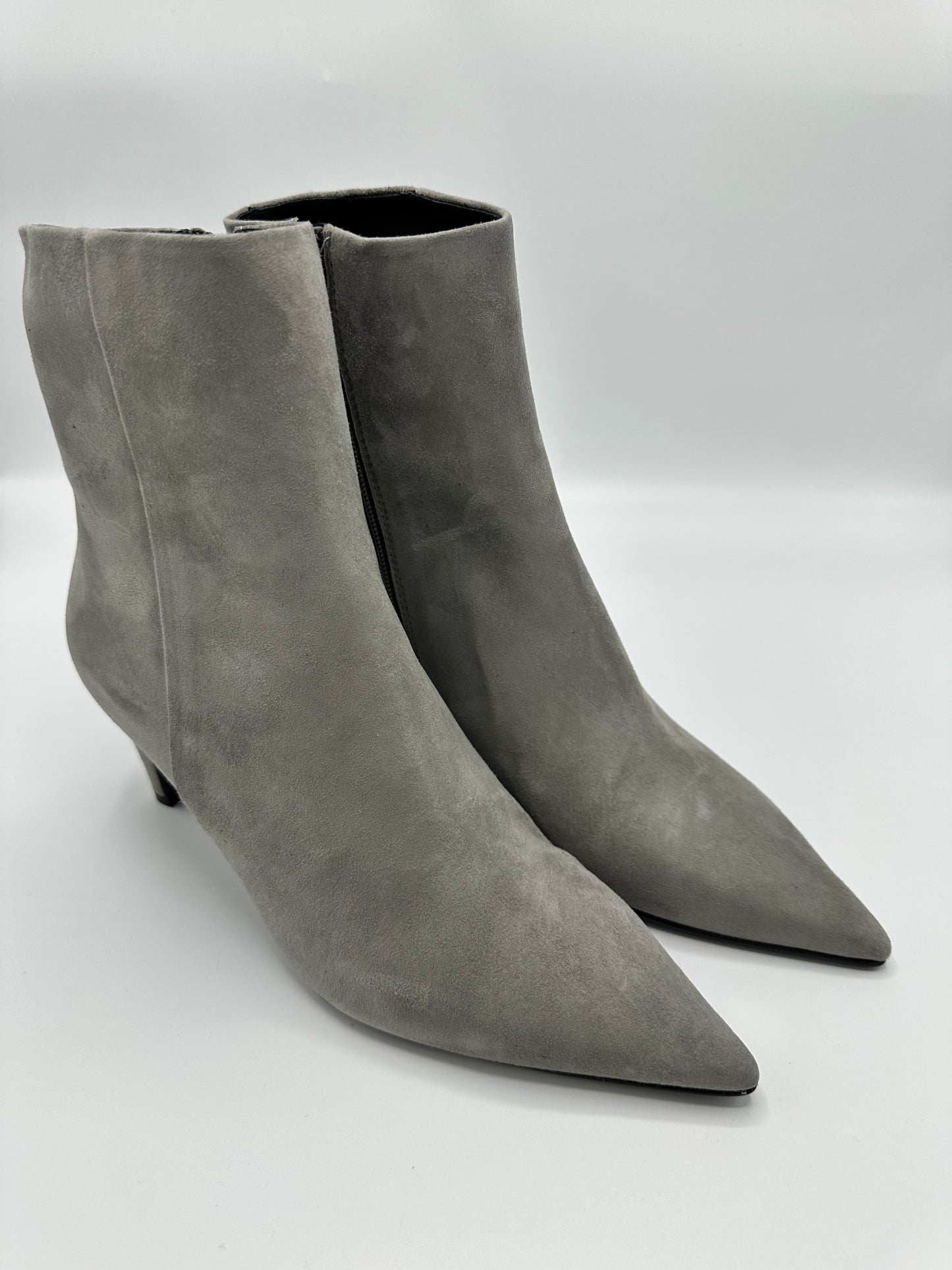 GREY SUEDE ANKLE BOOT - MARIAN