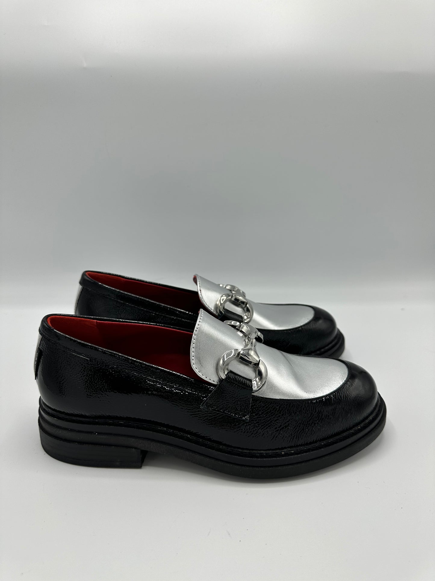 BLACK AND SILVER LOAFER - MARCO MOREO