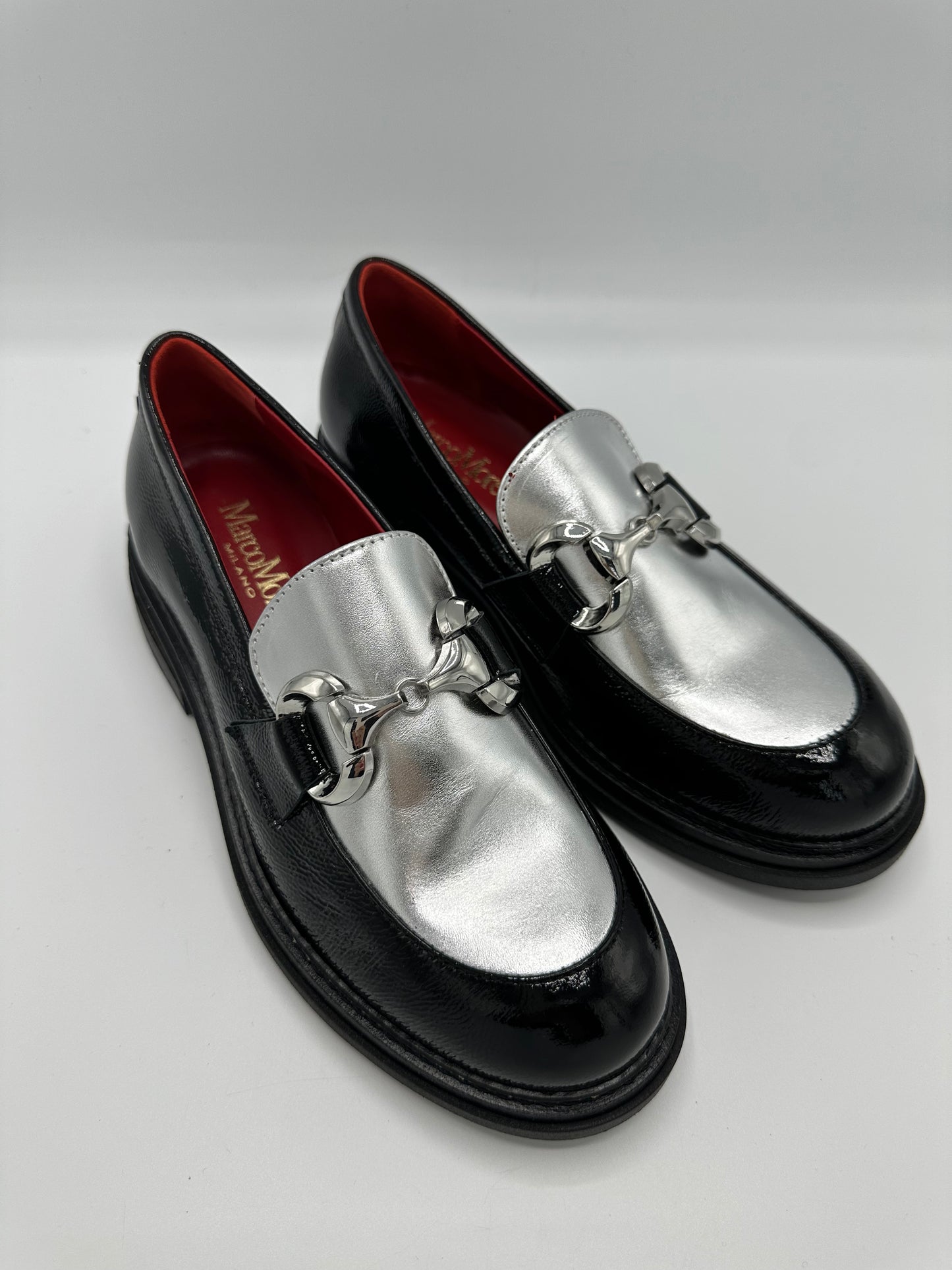 BLACK AND SILVER LOAFER - MARCO MOREO