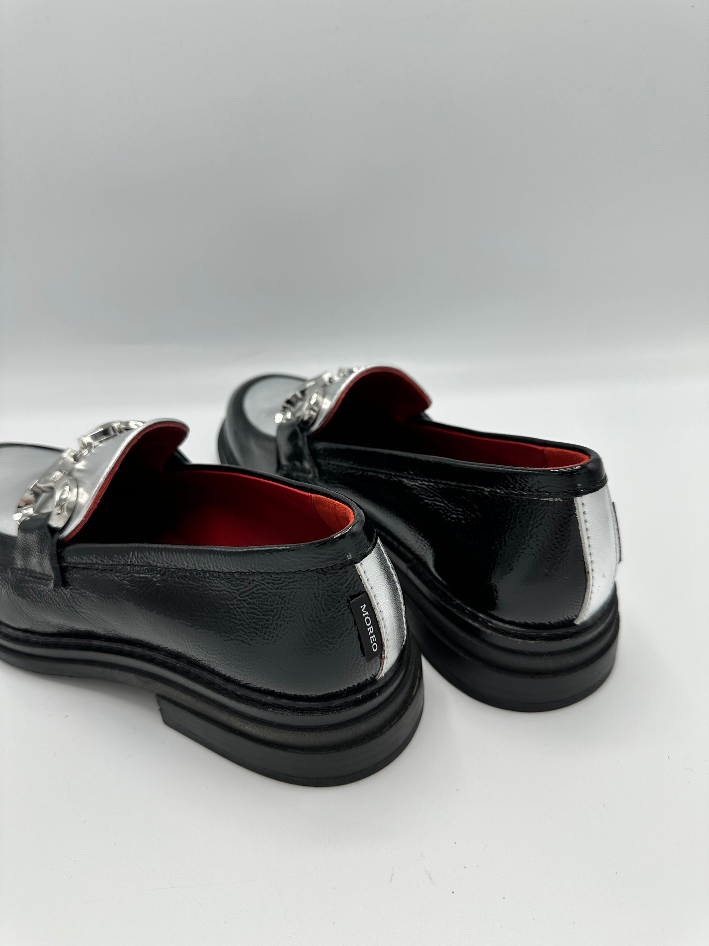 BLACK AND SILVER LOAFER - MARCO MOREO