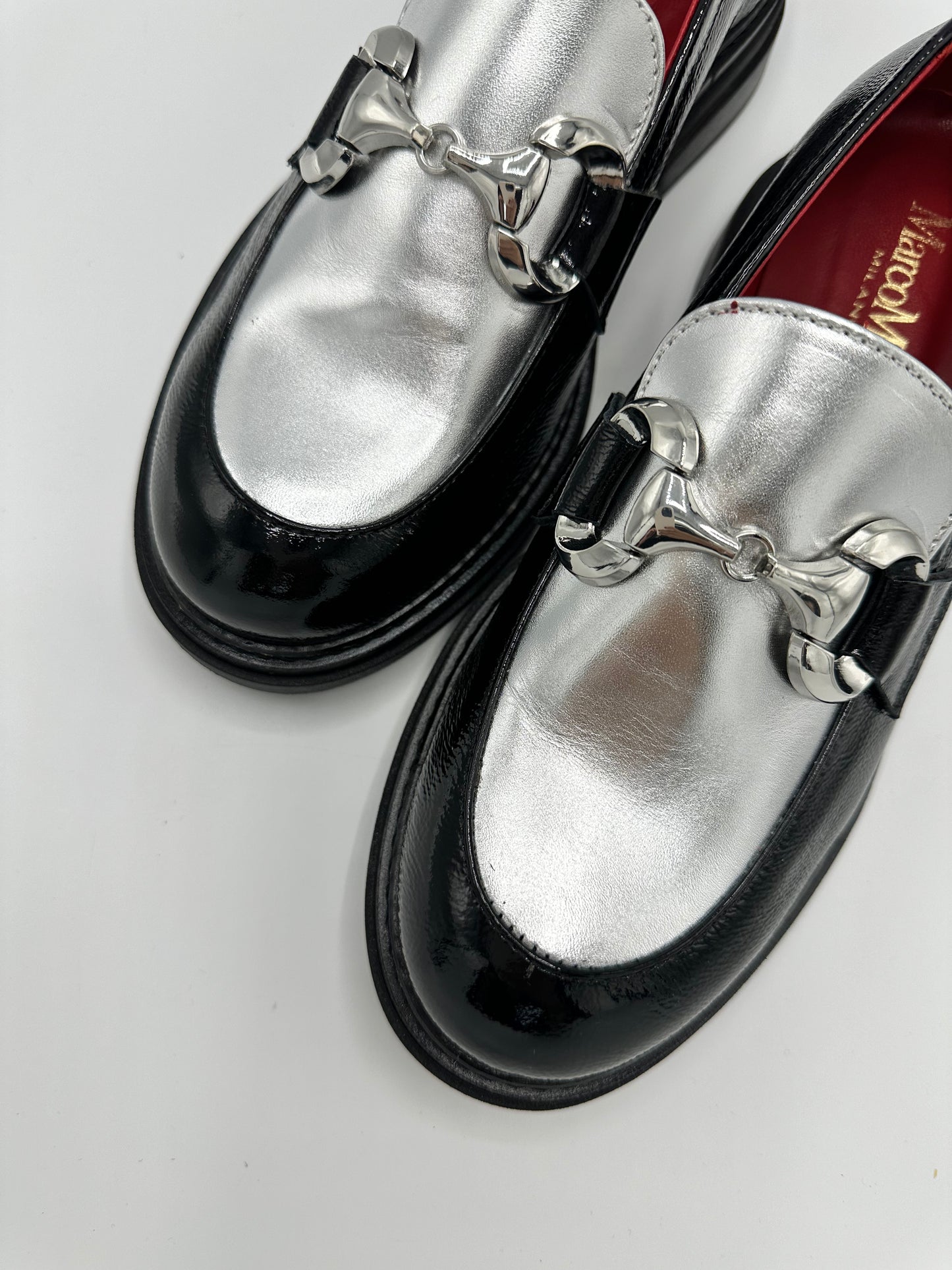 BLACK AND SILVER LOAFER - MARCO MOREO