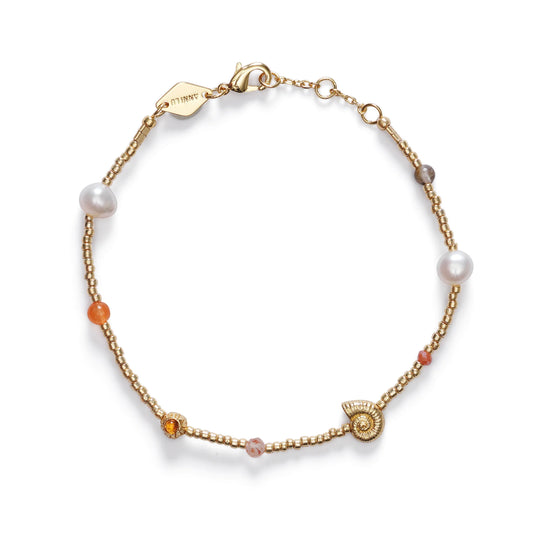 SHELL AND PEARL BRACELET - ANNI LU