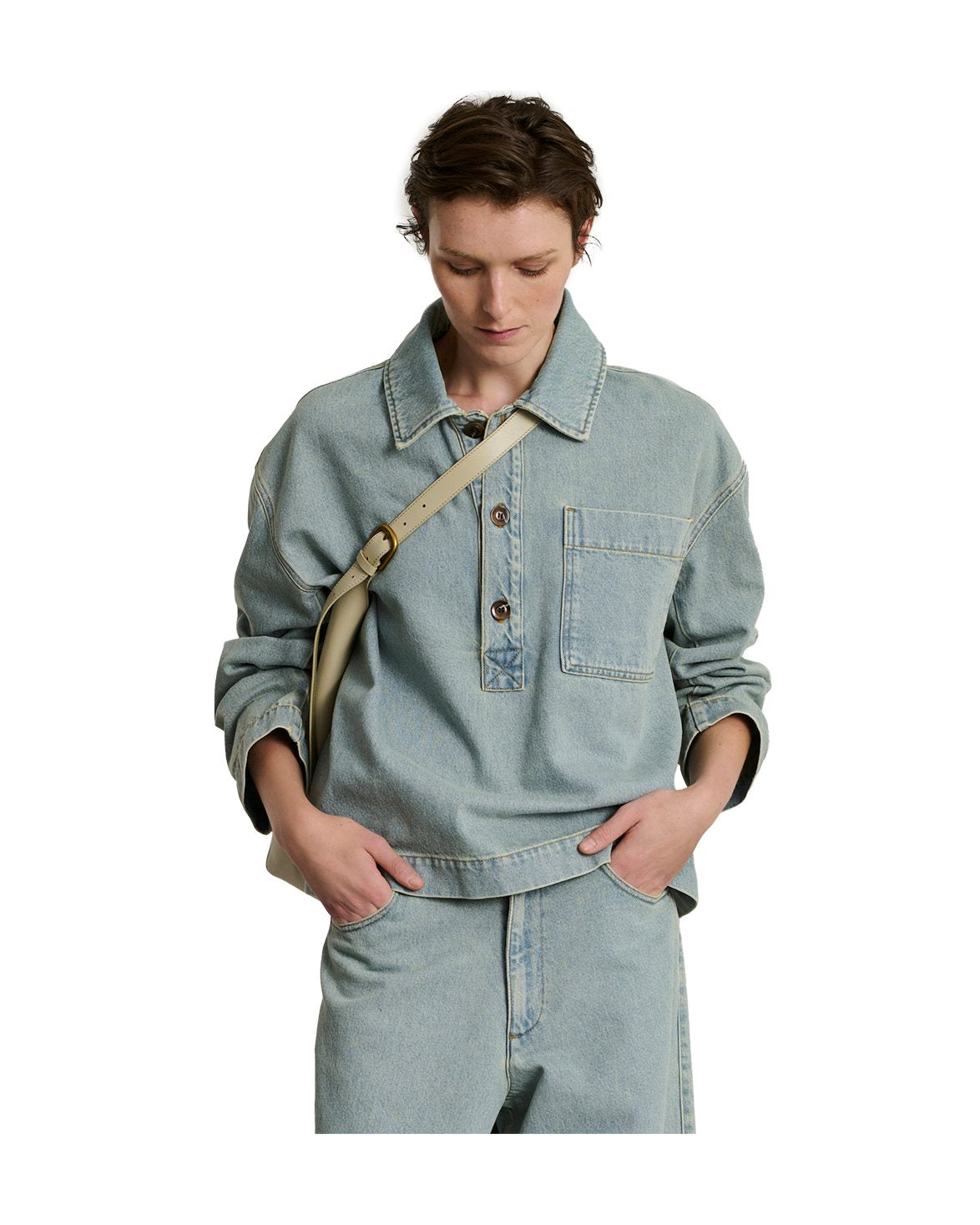 AUSTIN BLUE DENIM SHIRT - SOEUR