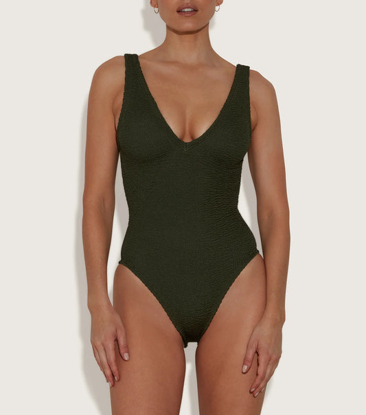 SADIE SWIM METALLIC KHAKI - HUNZA G