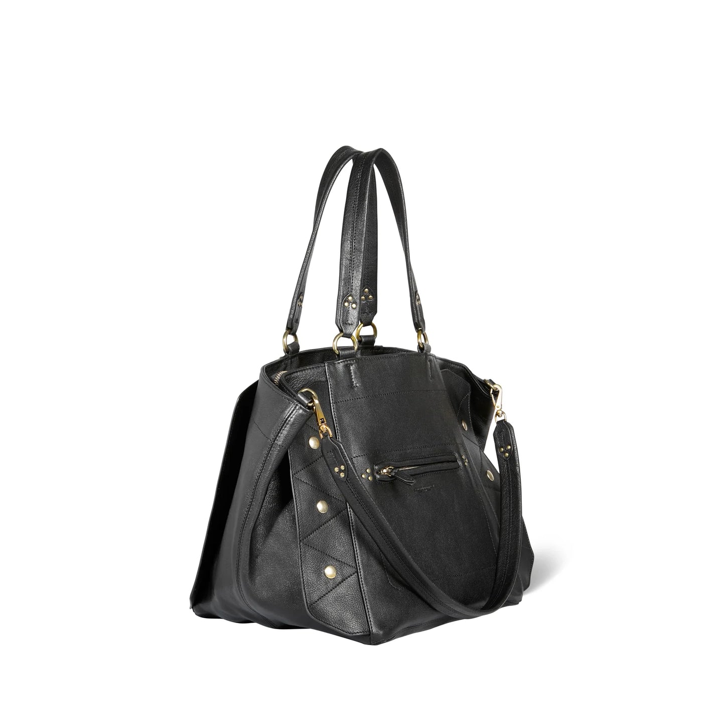 ROGER BAG - BLACK BUFFALO SKIN - JEROME DREYFUSS