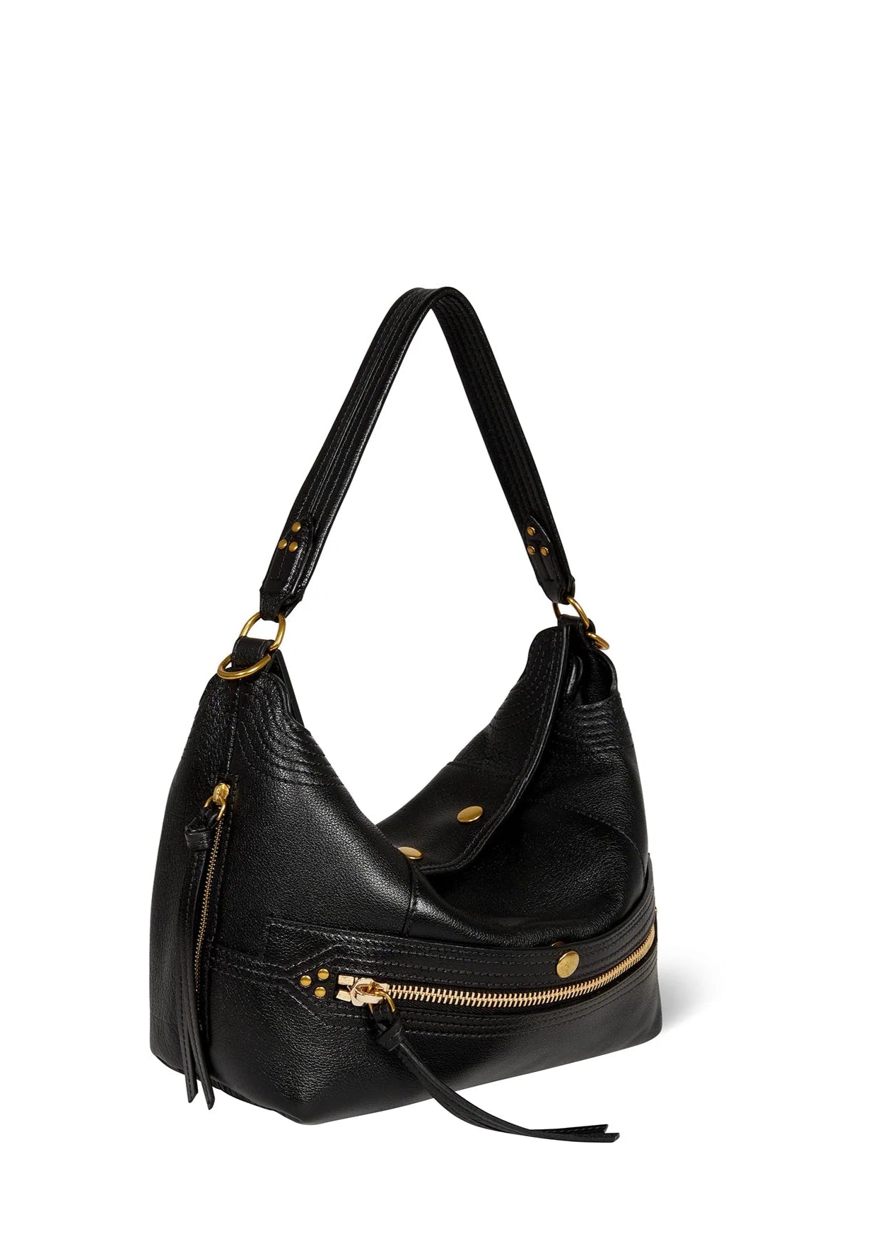 LUCKY HOBO BAG - NOIR BRASS - JEROME DREYFUSS