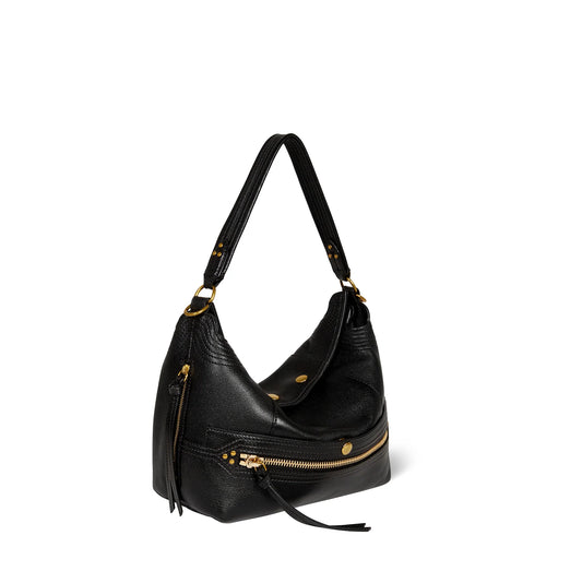 LUCKY HOBO BAG - NOIR BRASS - JEROME DREYFUSS