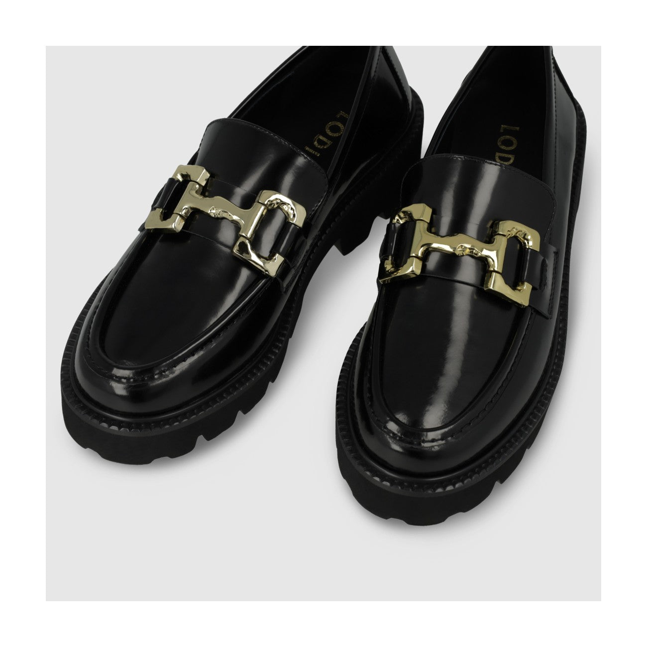 CENIR GOLD BUCKLE LOAFER - LODI