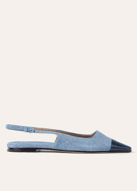 TIA SLINGBACK DENIM - DEAR FRANCES