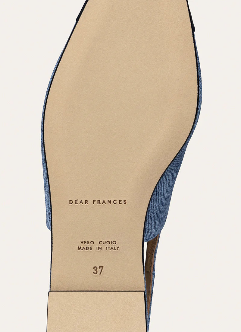 TIA SLINGBACK DENIM - DEAR FRANCES