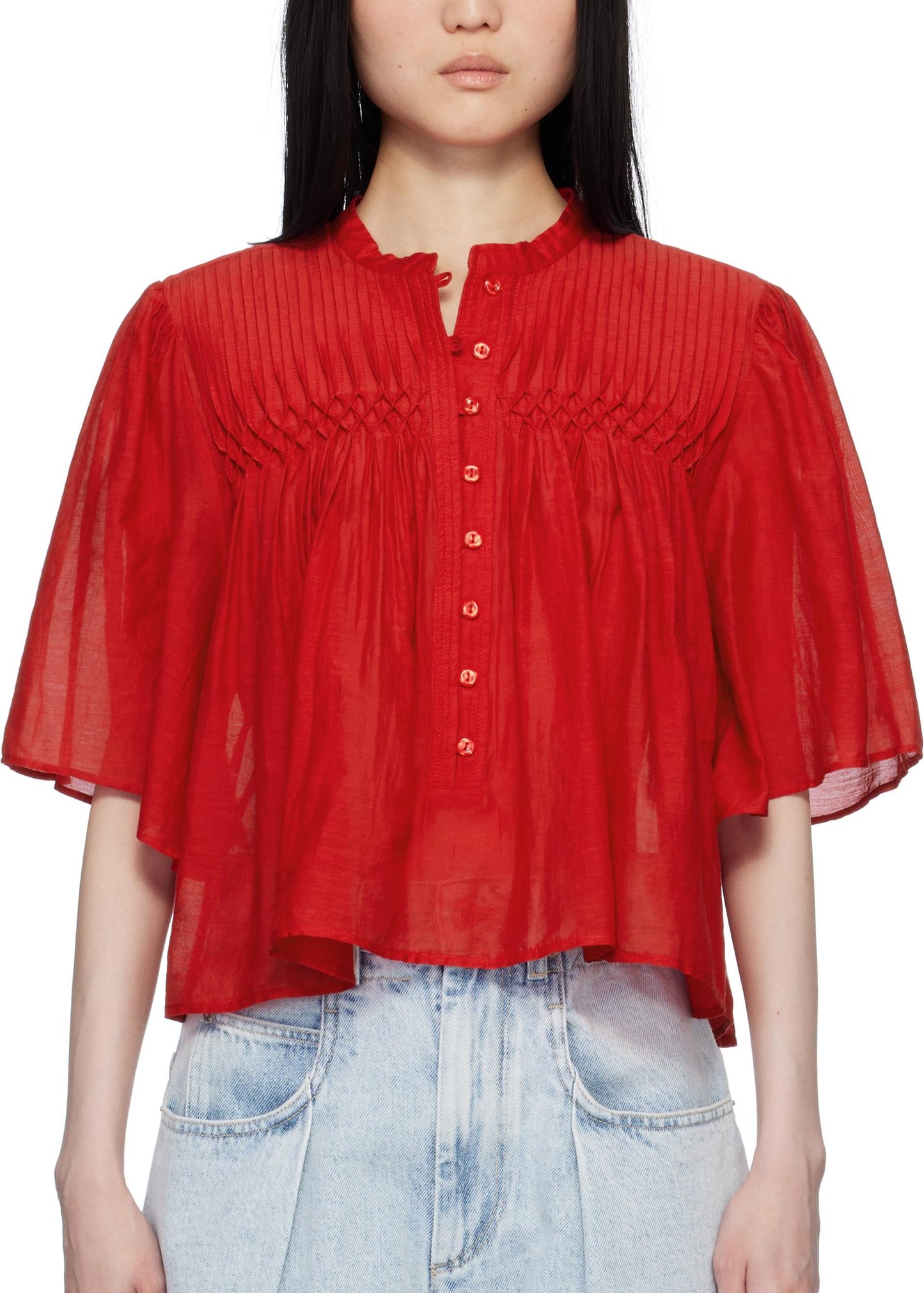 DESTINY BLOUSE - RED - ISABEL MARANT