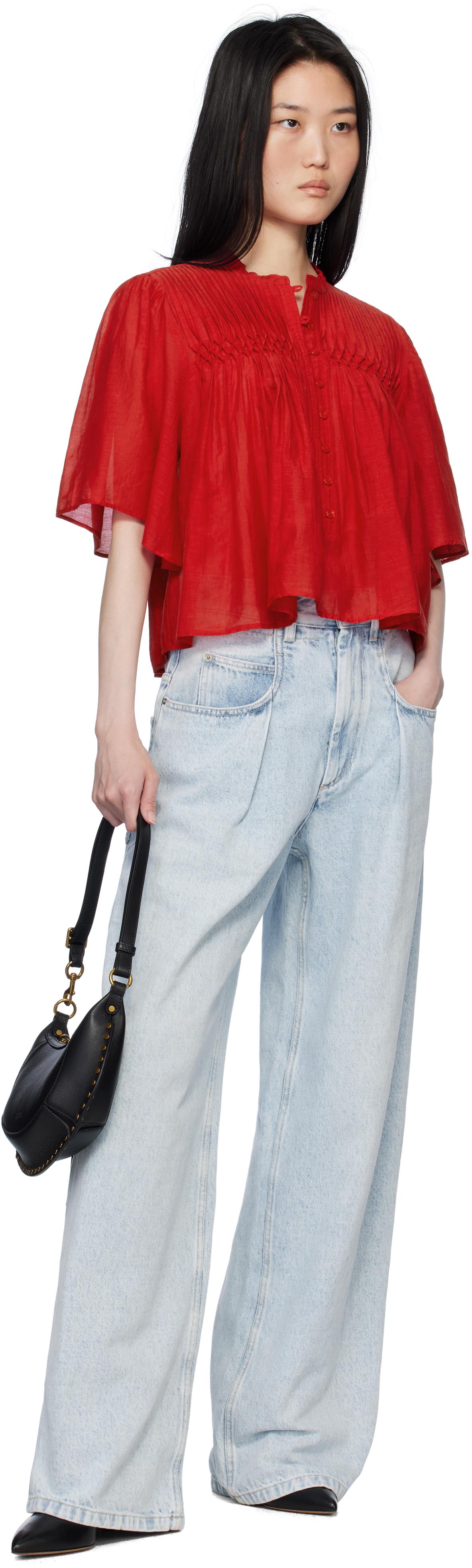 DESTINY BLOUSE - RED - ISABEL MARANT