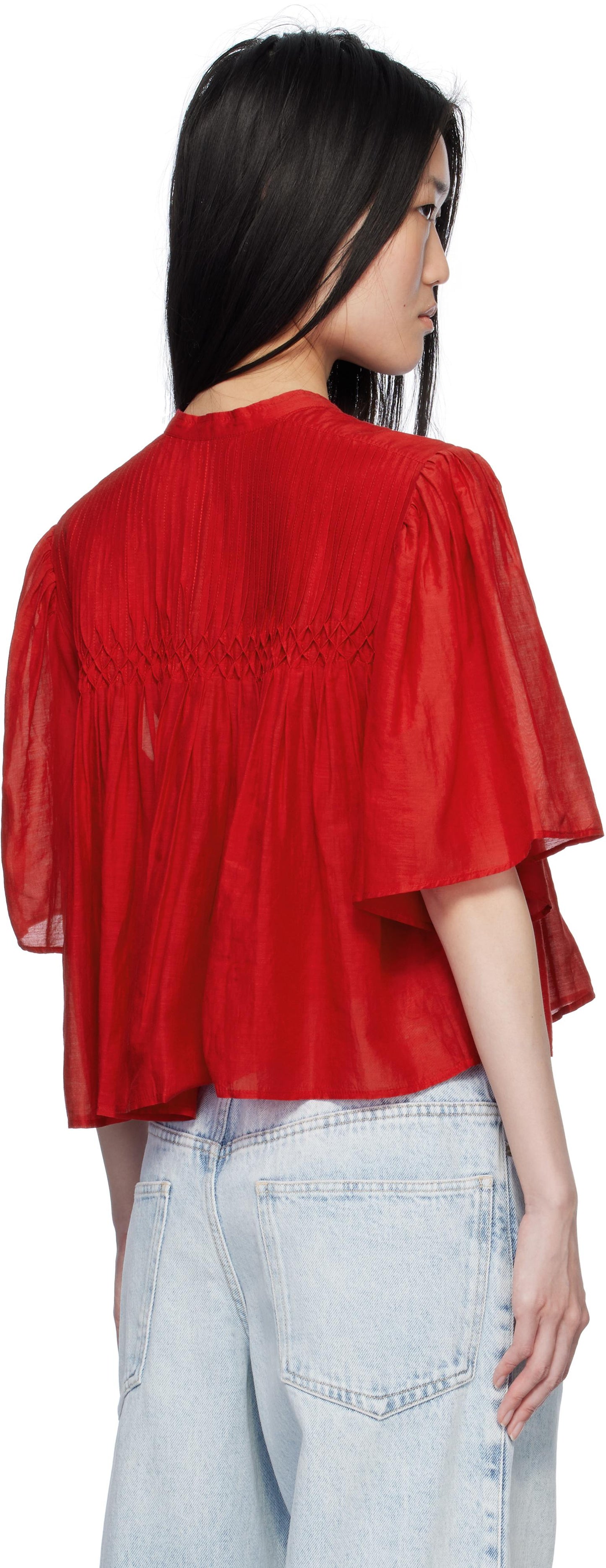 DESTINY BLOUSE - RED - ISABEL MARANT