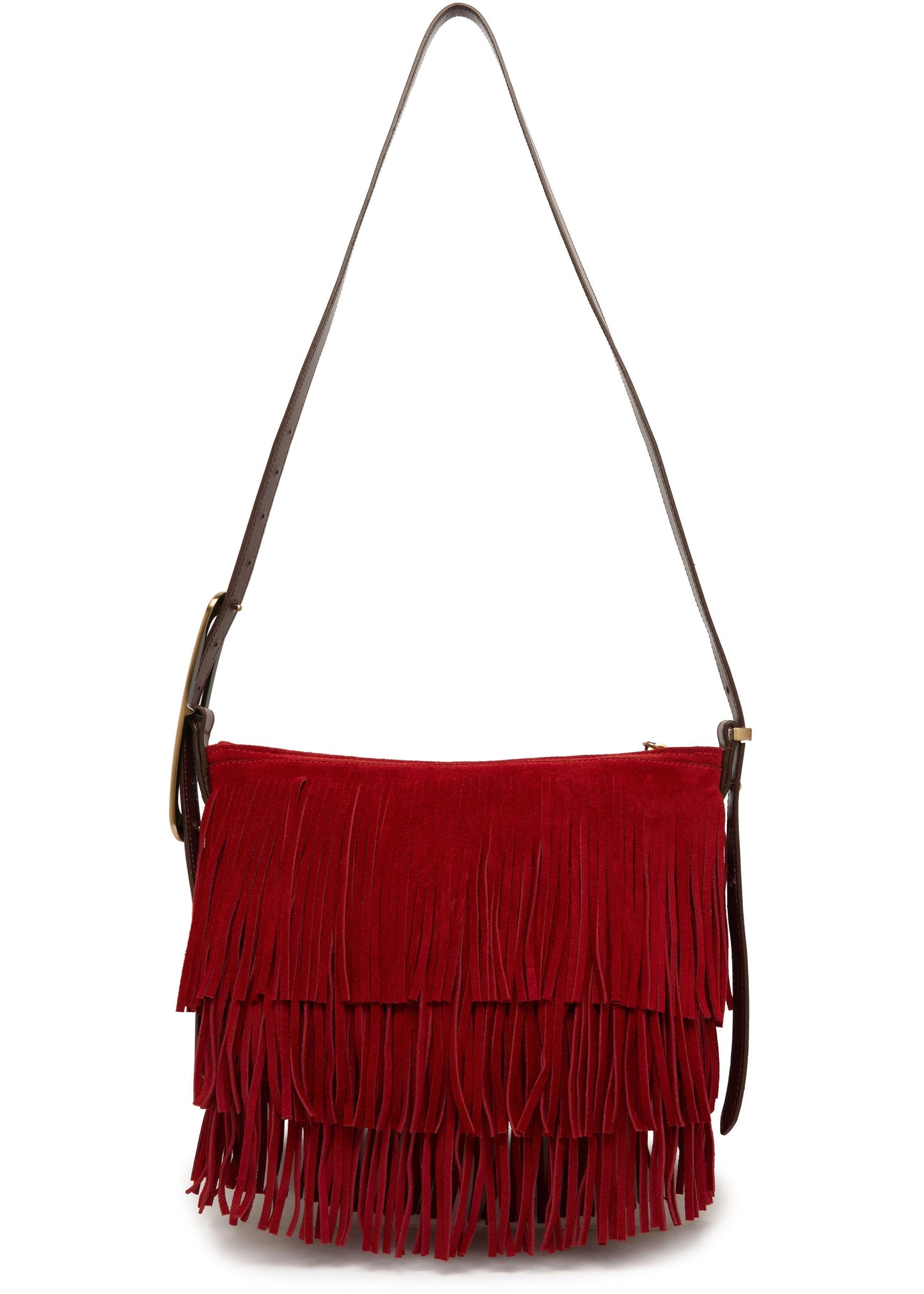 LEYDEN MINI - RED FRINGE BAG - ISABEL MARANT