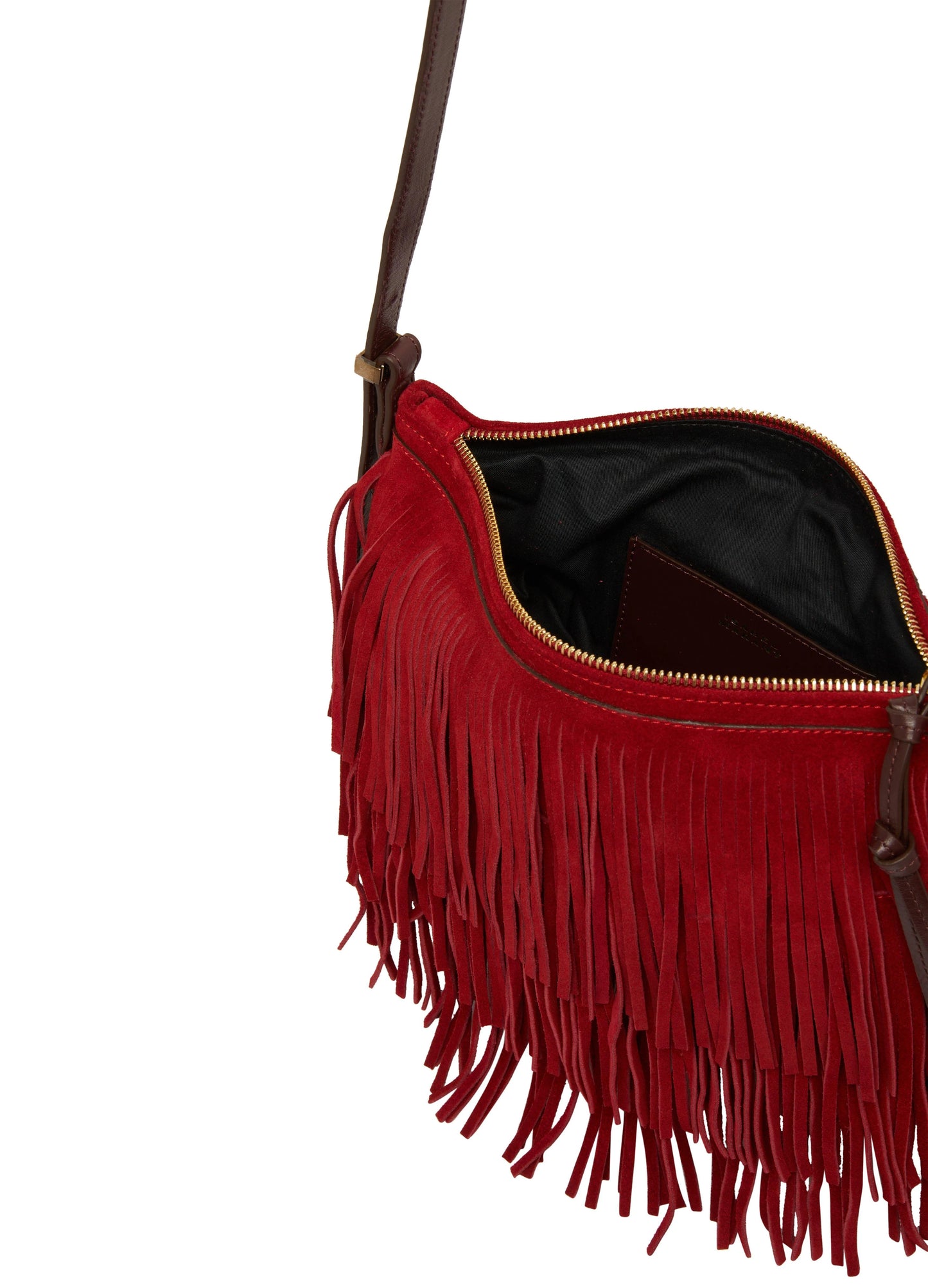 LEYDEN MINI - RED FRINGE BAG - ISABEL MARANT