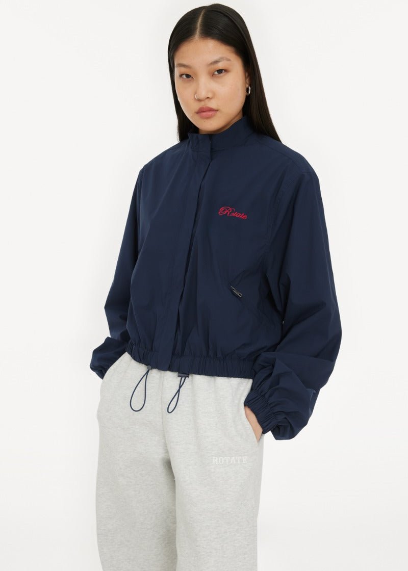 CRISPY WOVEN JACKET NAVY - ROTATE SUNDAY