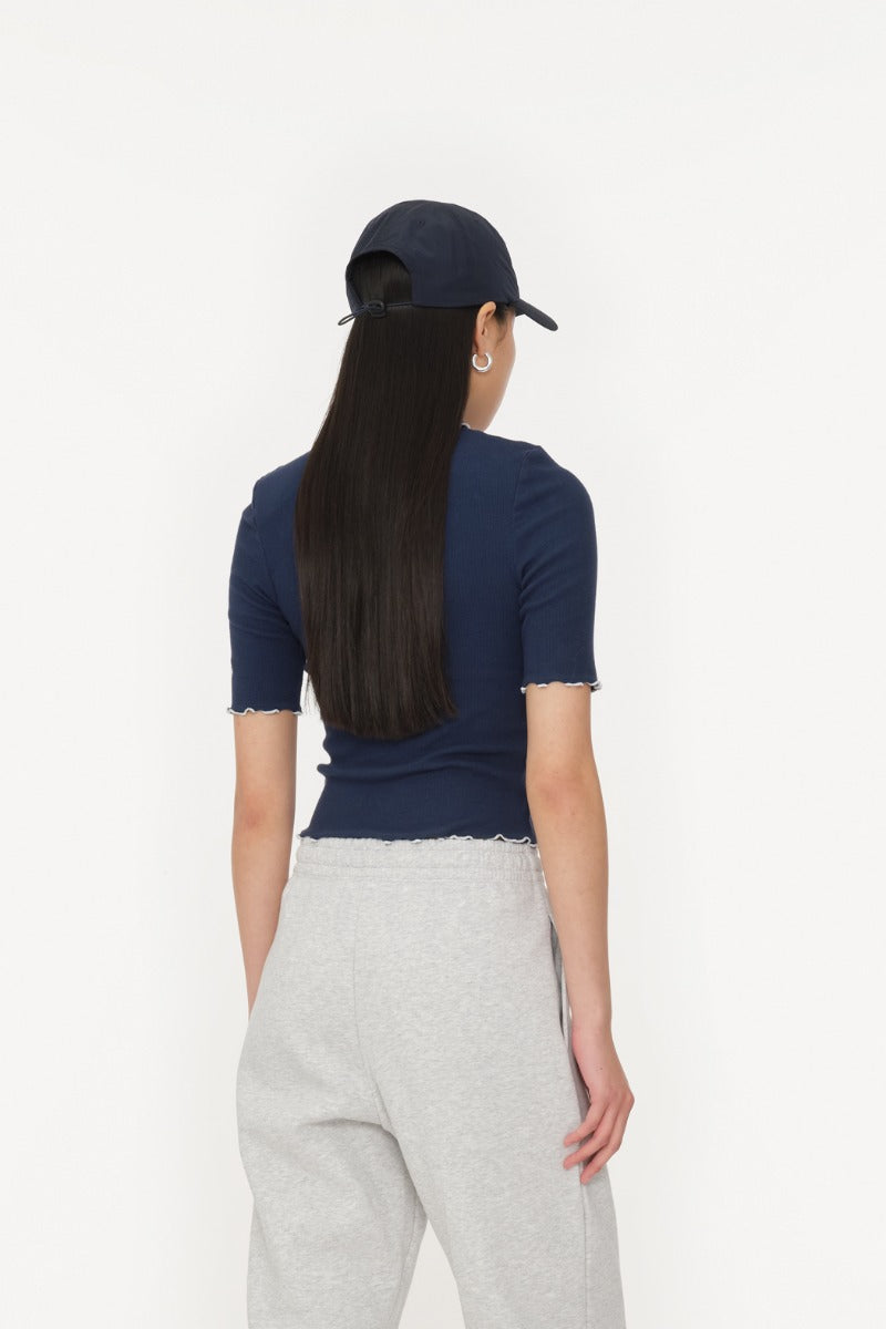 RIB POLO TOP NAVY - ROTATE SUNDAY