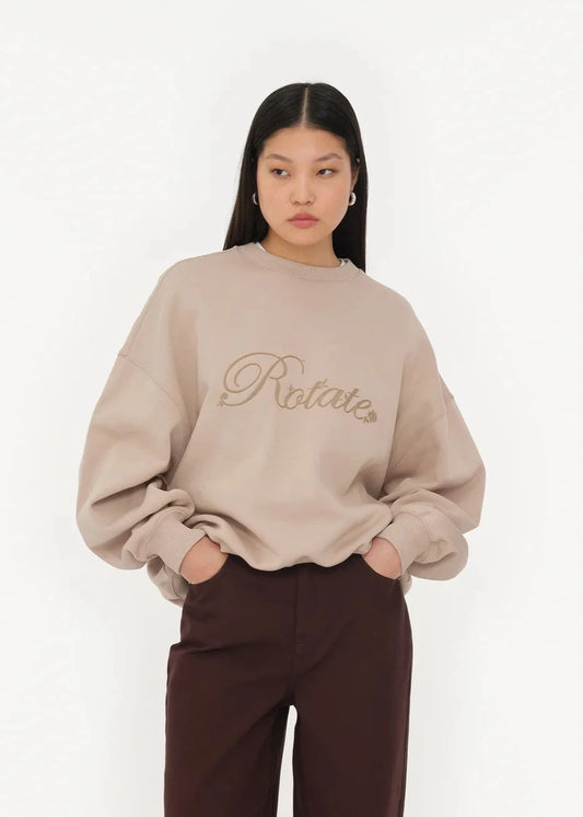 HEAVY SWEAT CREWNECK BEIGE - ROTATE SUNDAY