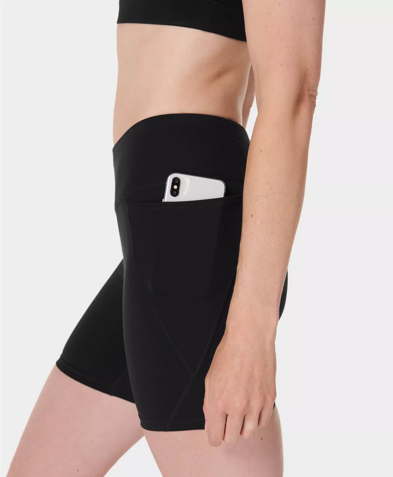 POWER 6" BIKER SHORTS BLACK - SWEATY BETTY