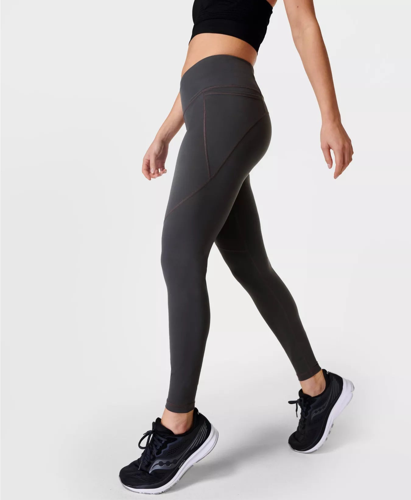 POWER WORKOUT LEGGING SLATE GREY - SWEATY BETTY